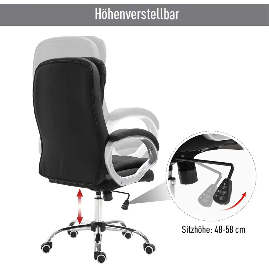 Bürostuhl mit hoher Rückenlehne