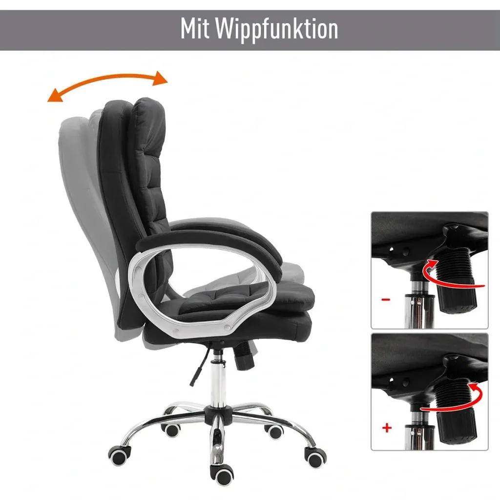 Bürostuhl mit hoher Rückenlehne