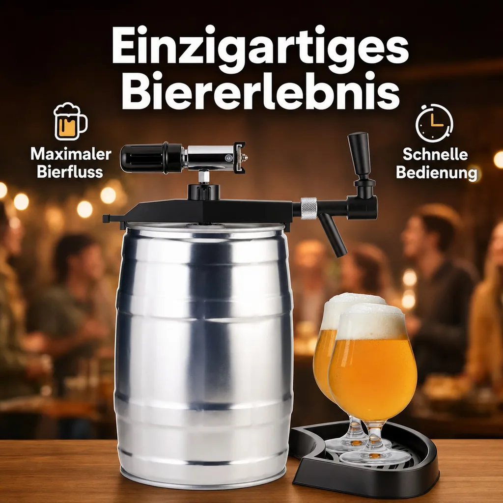 Profi Tap mit CO2 Automatik für 5 Liter Partyfass Bierfass Zapfanlage