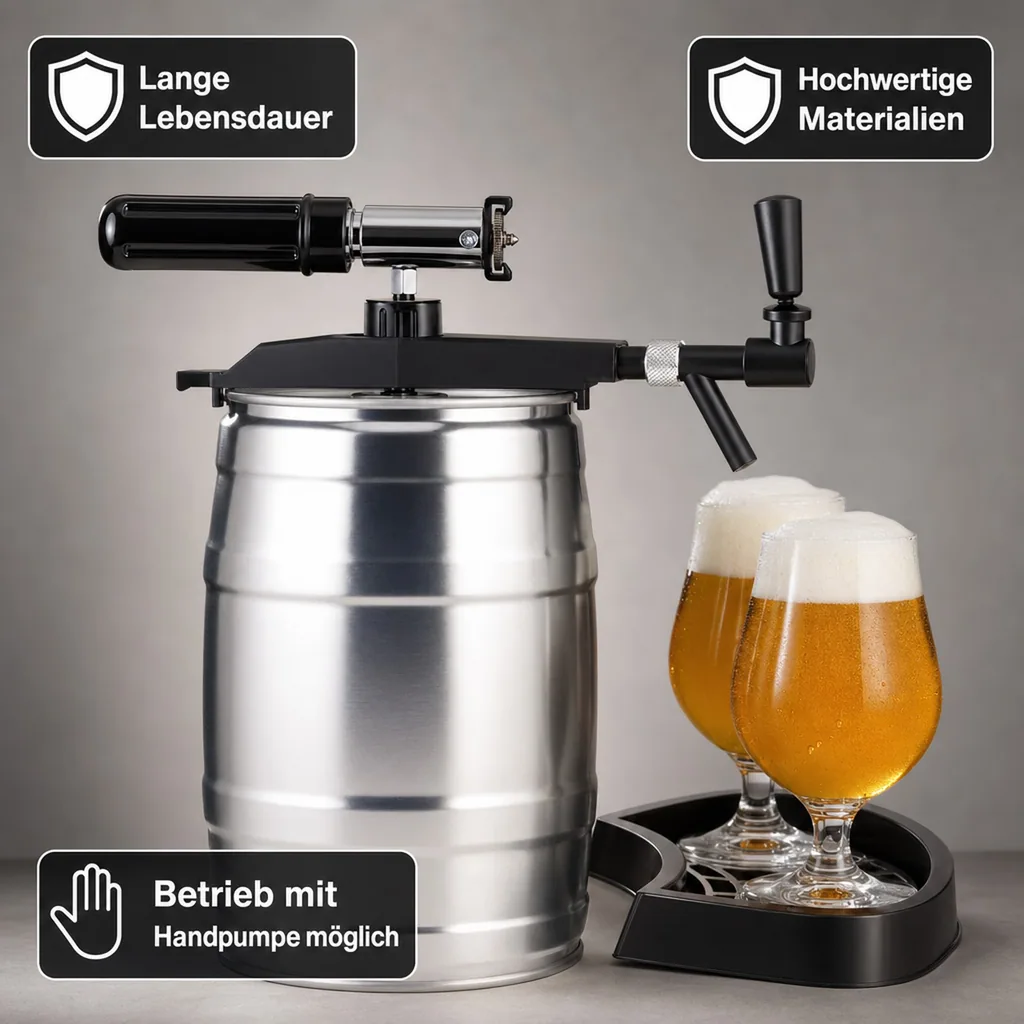 Profi Tap mit CO2 Automatik für 5 Liter Partyfass Bierfass Zapfanlage