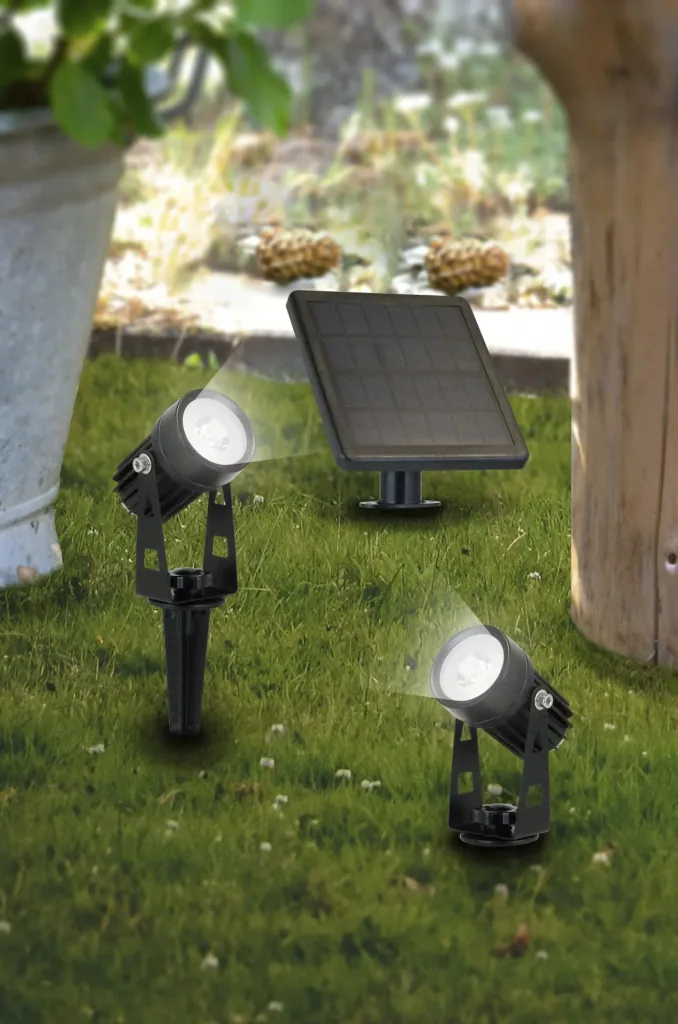LED Solar Garten-Spot-Lichter - 2er Set
