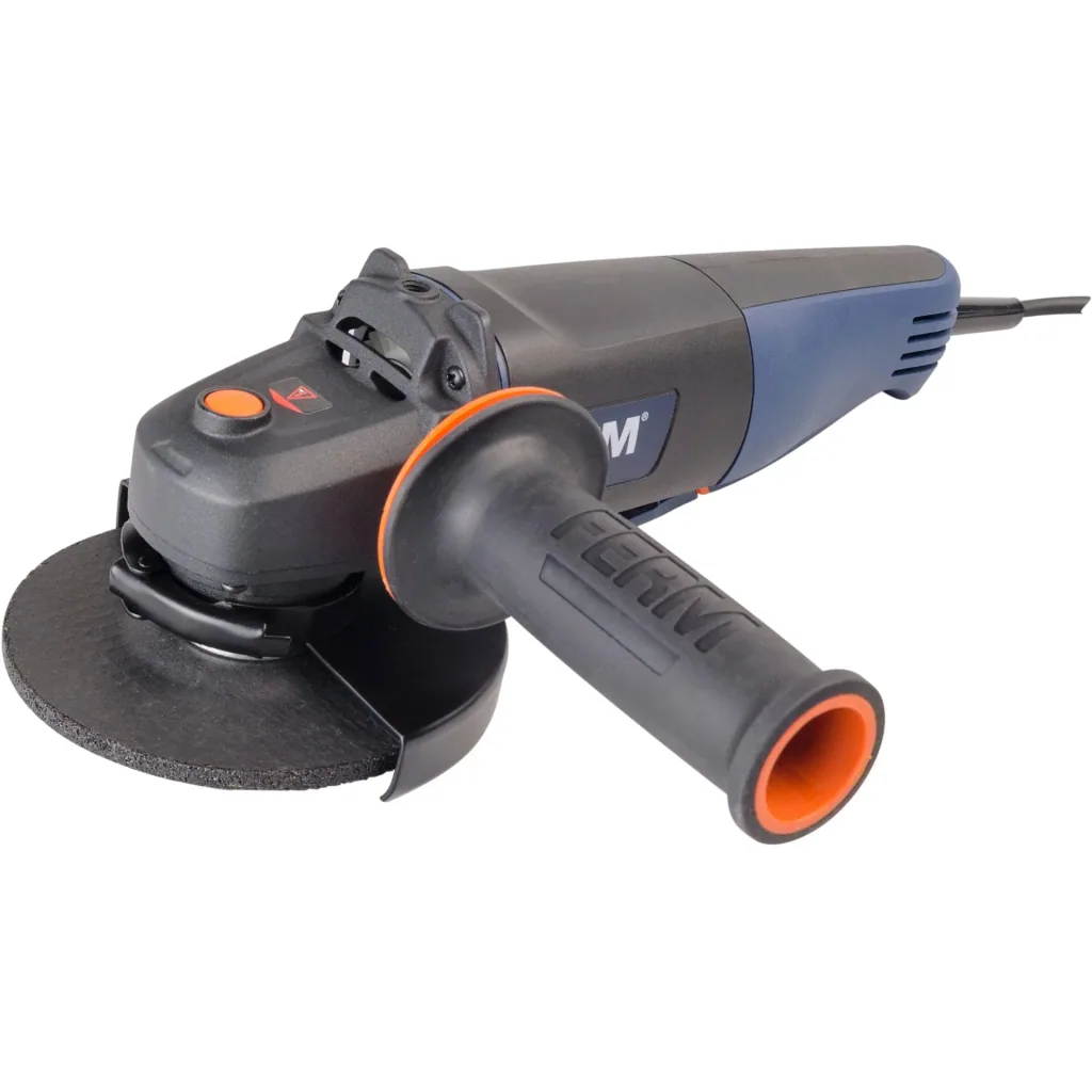 AGM1060S Winkelschleifer 750W - 115mm - Paddle Schalter - Spindelsicherung - Soft griff und Seitengriff - Inkl. Zubehör