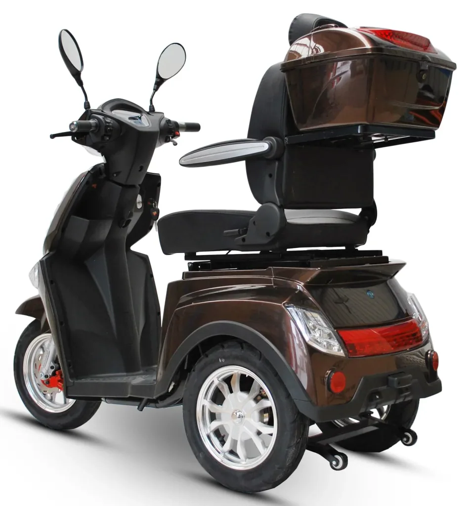 Elektromobil braun - herausnehmbarer Li-Io Akku 20 Ah - 25 km/h - 1000 Watt Seniorenmobil