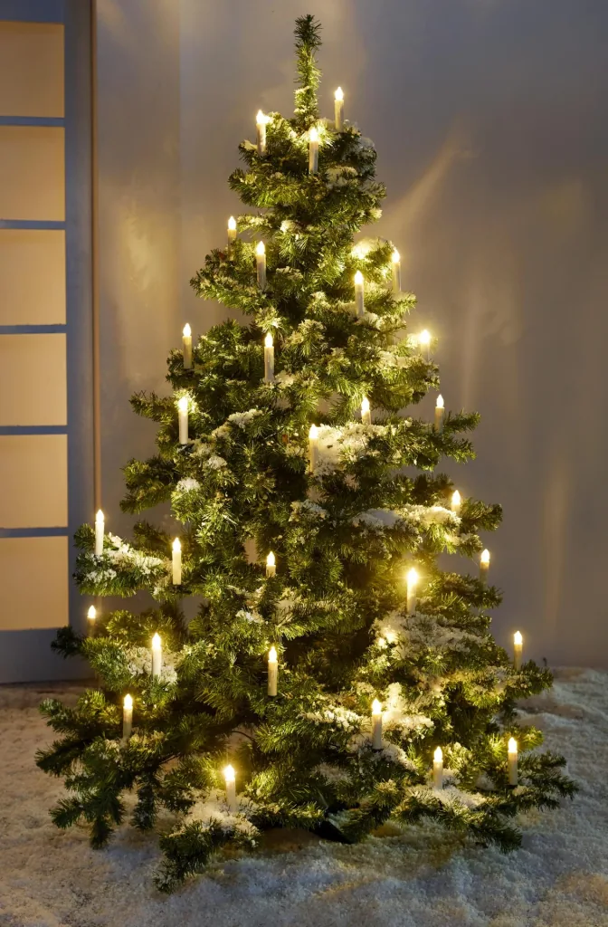 Kabellose Weihnachtsbaumkerzen für Innen und Außen - 10er Set