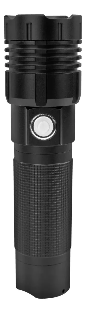 Professionelle LED-Metalltaschenlampe mit 3x10W Hochleistungs-LEDs sowie einer Speziallinse, wiederaufladbar