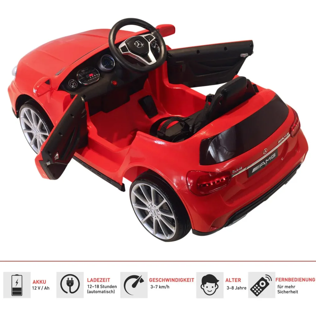 Mercedes Benz AMG Lizenz Kinder Elektroauto Kinderfahrzeug mit 1 x 6 V Motor Fernbedienung MP3 100 x 58 x 46 cm