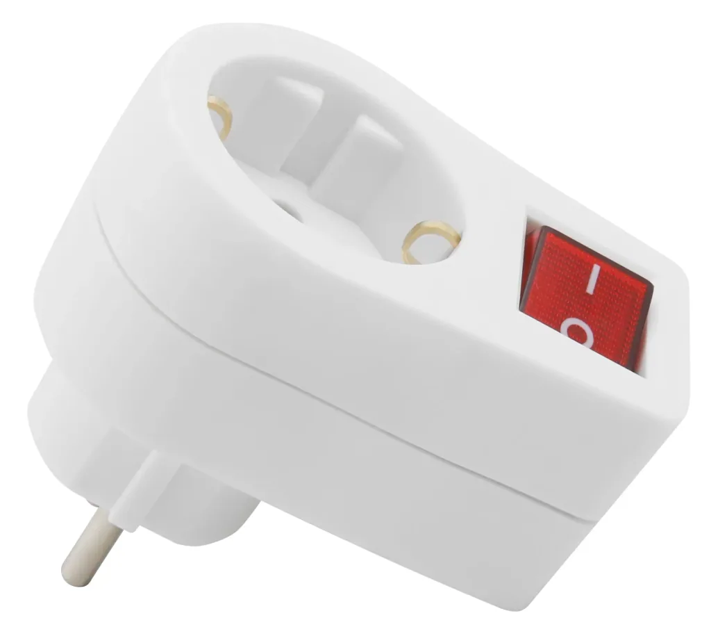 Steckdosenadapter mit Schalter 3500W