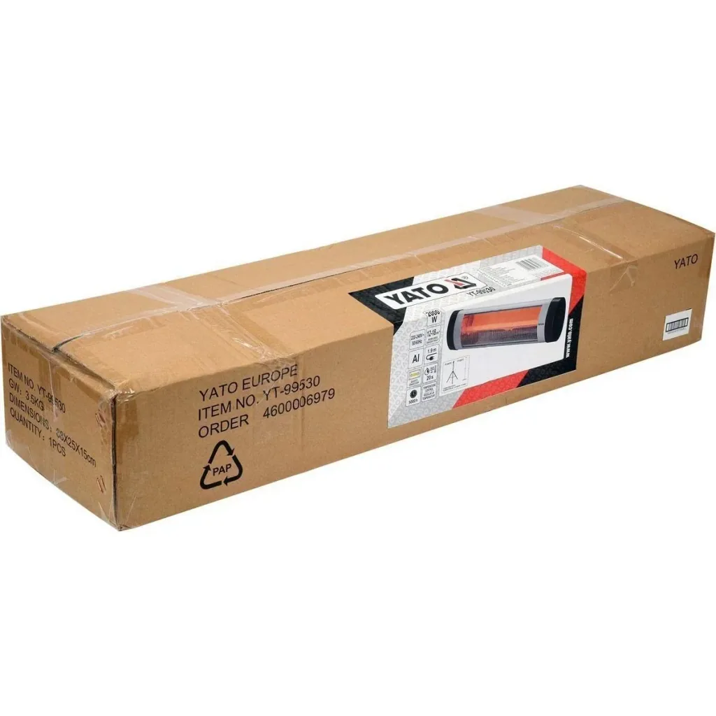 Heizung Infrarot QUARTS - 2000W - 230V - 75x19x10cm