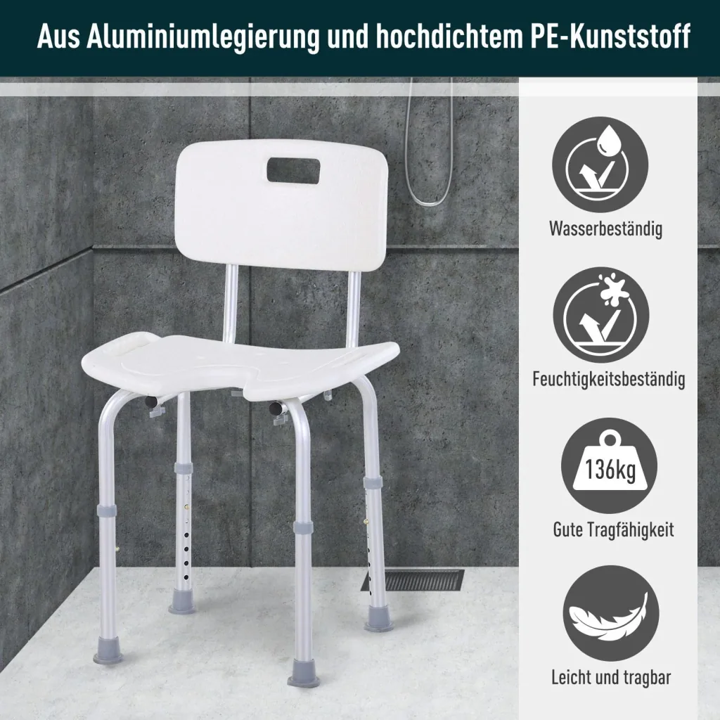 Duschstuhl höhenverstellbar