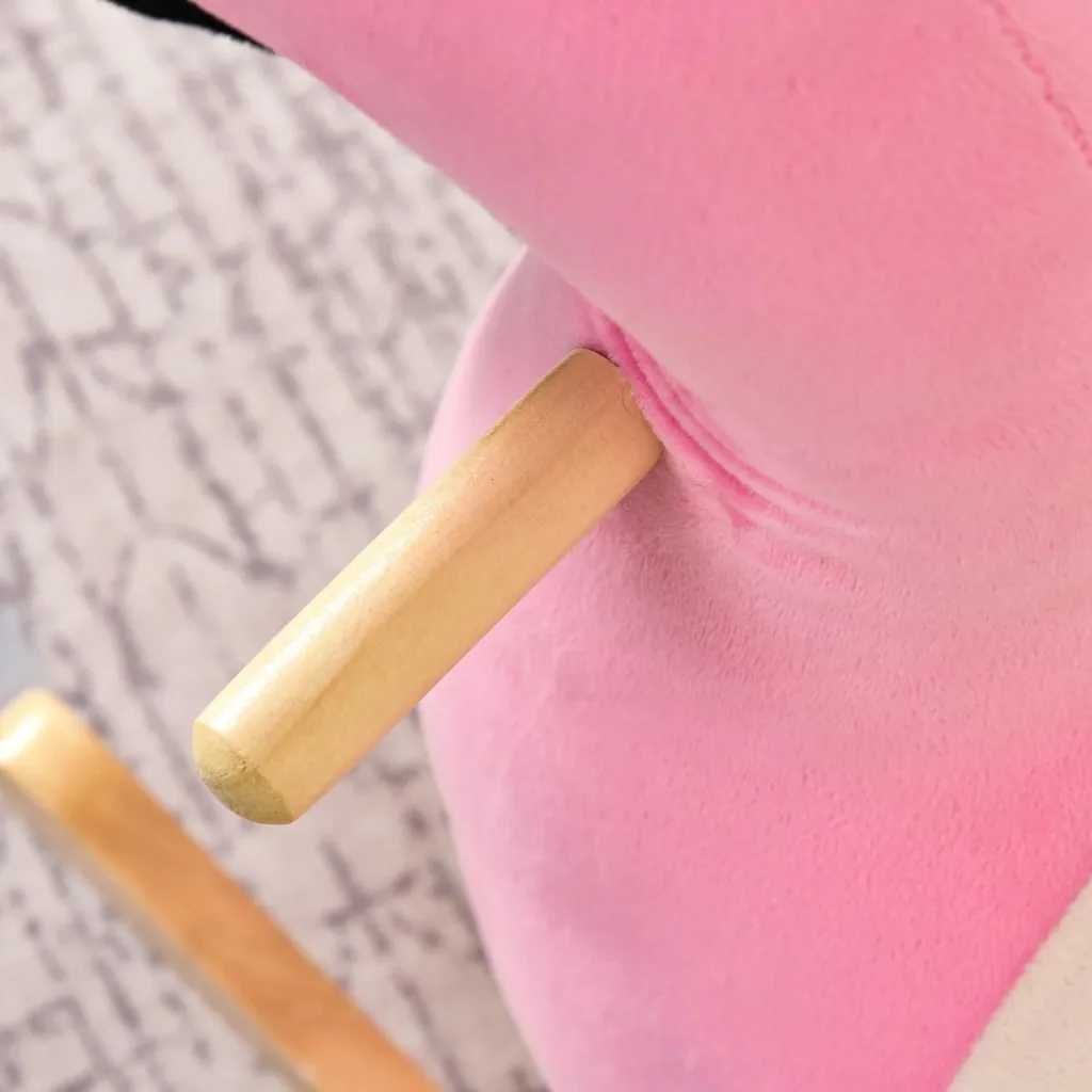 Kinder Schaukeltier als Flamingo