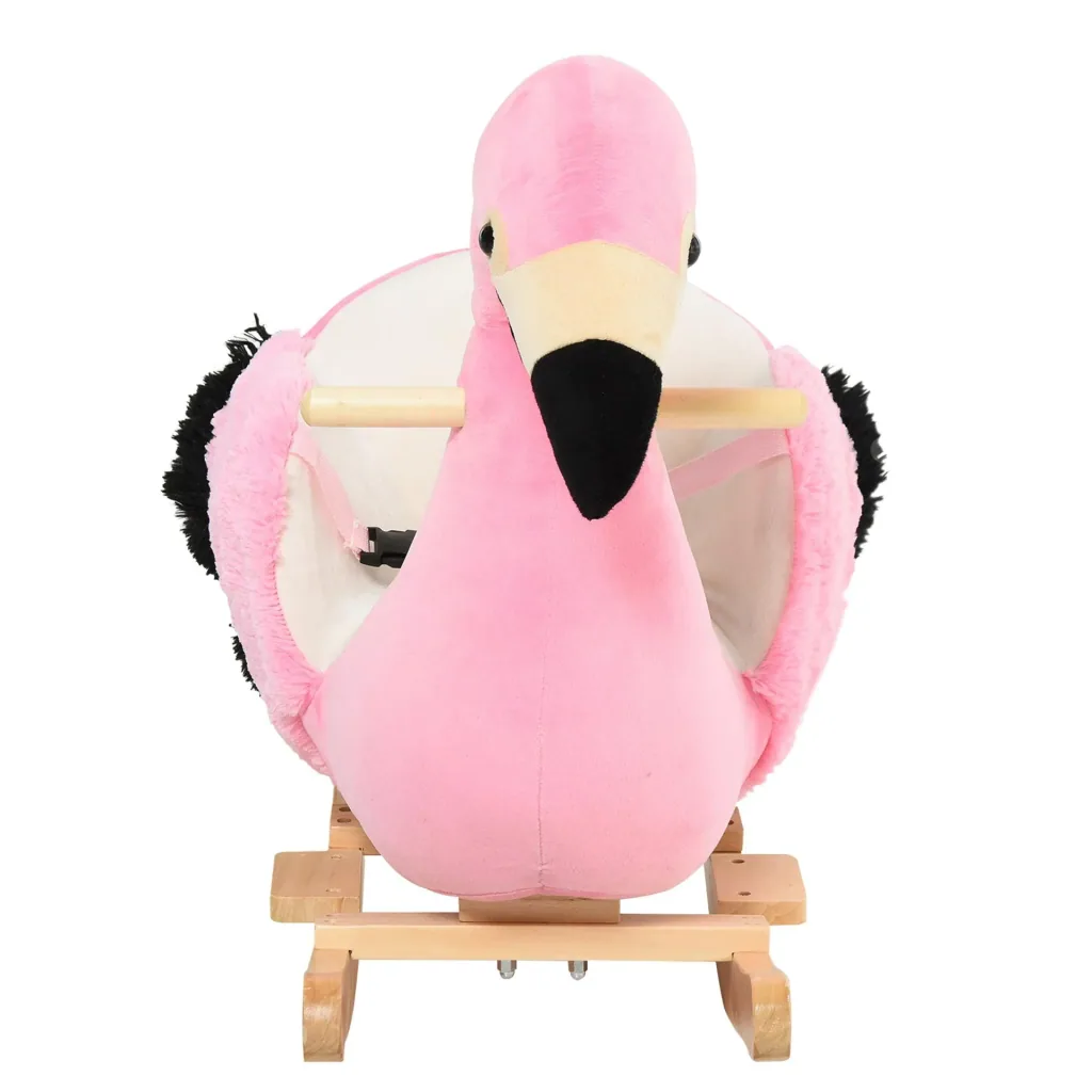 Kinder Schaukeltier als Flamingo