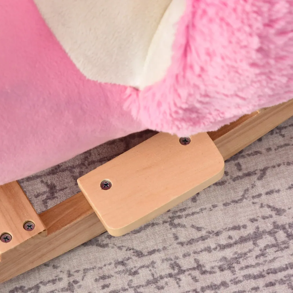 Kinder Schaukeltier als Flamingo