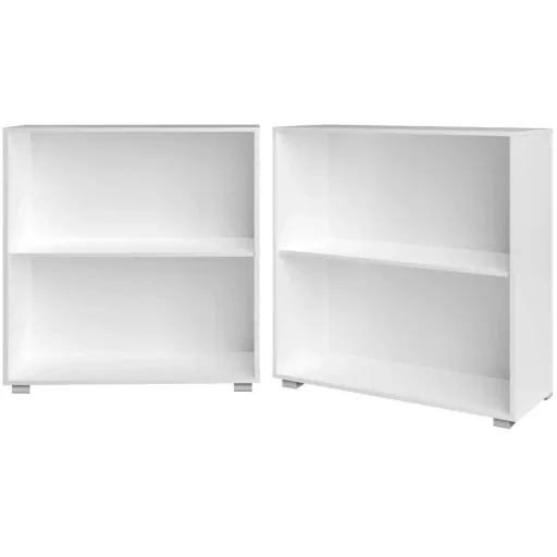Bücherregal "Vela" Weiß - 2 Fachböden