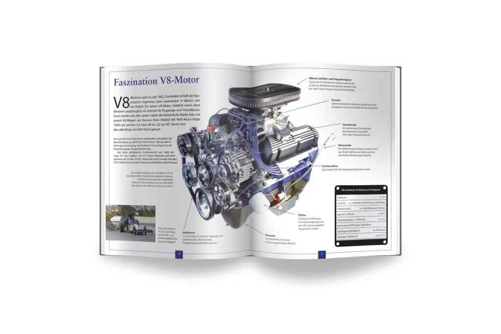 Der große Technikbausatz V8 Motor