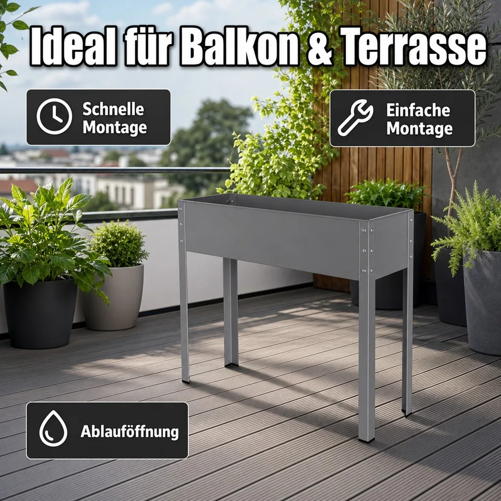 Metallhochbeet "Freising", Größe XL
