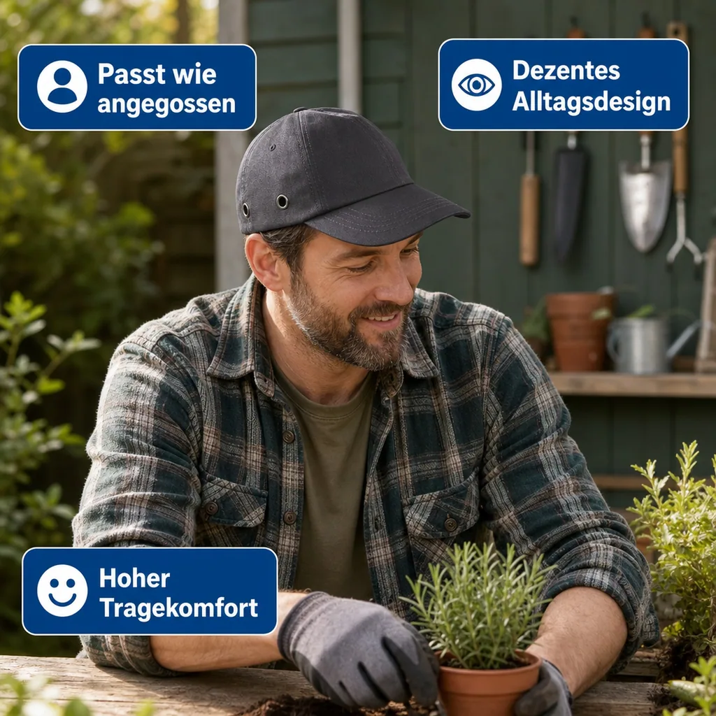 Sicherheitskappe, schwarz