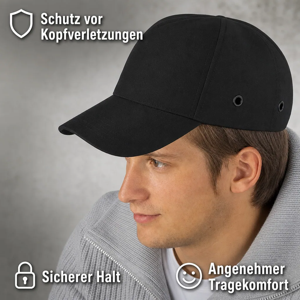 Sicherheitskappe schwarz - Arbeitsschutz