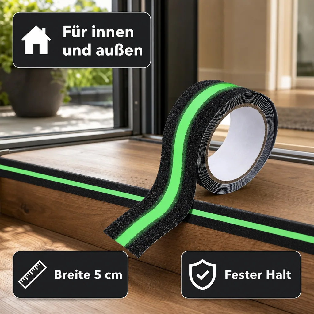 Rutschfeste Leuchtstreifen 2 in 1 (5 cm x 300 cm)