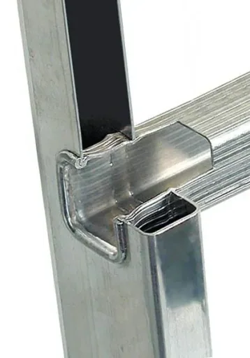 Alu Anlegeleiter mit 8 Sprossen