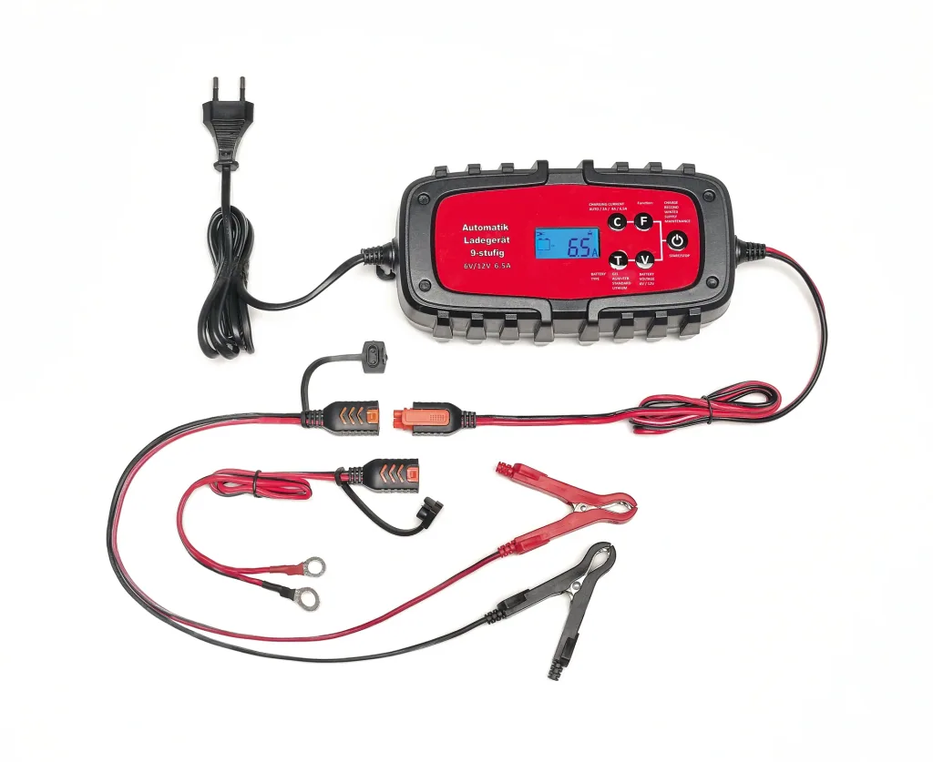 Batterieladegerät für Auto & Motorrad 6,5A, 6/12 Volt