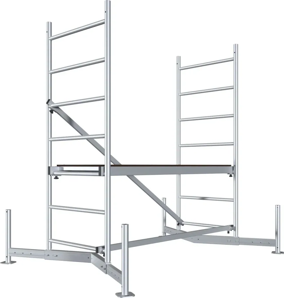 MONTO ClimTec Aluminium-ArbeitsGerüst, Grundgerüst, Arbeitshöhe ca. 3,00 m