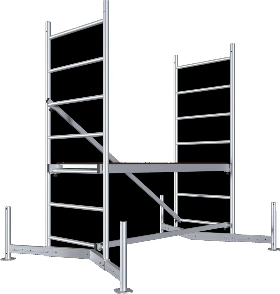 MONTO ClimTec Alu-Arbeitsgerüst, Grundgerüst, Arbeitshöhe ca. 3 m