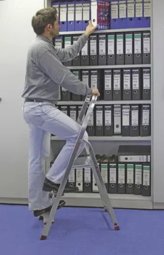 Stufen Stehleiter Alu, 3 Stufen Leiter