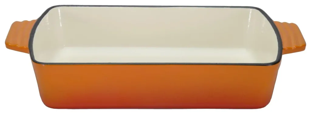 Kasserolle, ca. 3,8 l, orange schattiertes Gusseisen