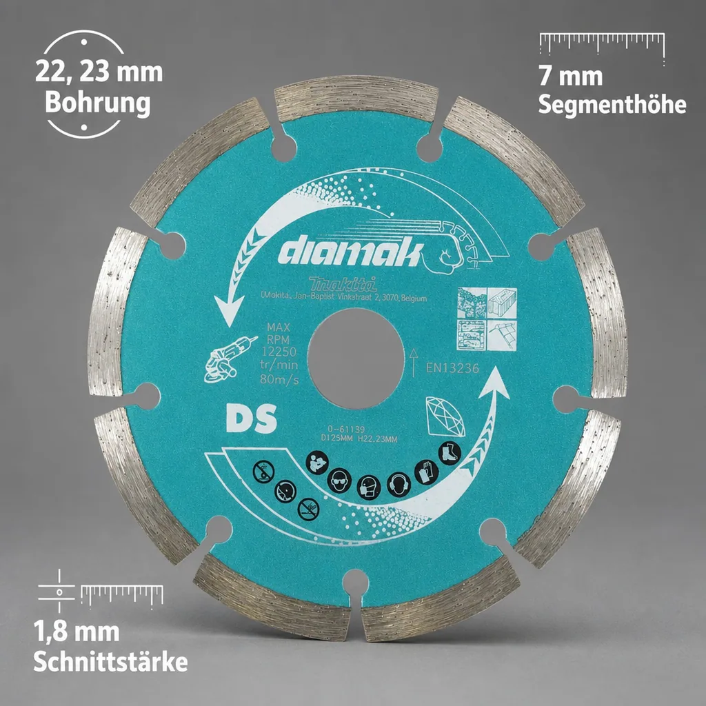 Diamantscheiben DIAMAK 125 mm