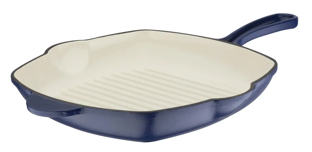 Grillpfanne, ca. 27 x 27 x 4.5 cm aus Gusseisen Blue Magic