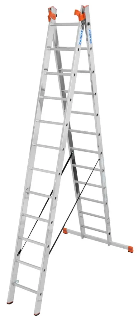 "TRIBILO" SPROSSEN-VIELZWECKLEITER, DREITEILIG 3x12 SPROSSEN