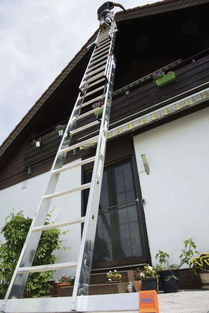 Tribilo Sprossen-Vielzweckleiter 3-teilig, 3 x 12 Trassen