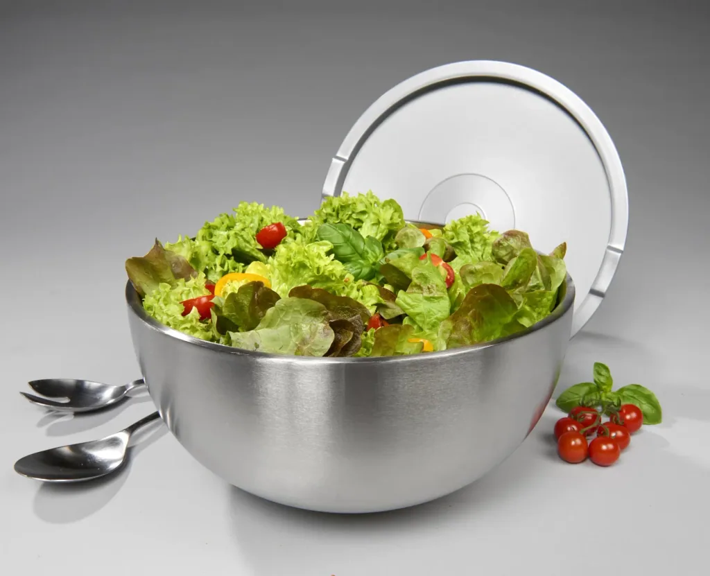 Thermal bowl with plastic lid, 5.5 liters, 30 cm