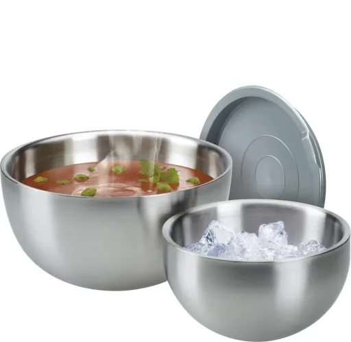 Thermal bowl with plastic lid, 5.5 liters, 30 cm