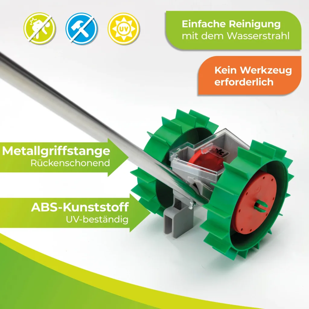 Handsämaschine "Super Seeder" inklusive 6 Saatgutscheiben