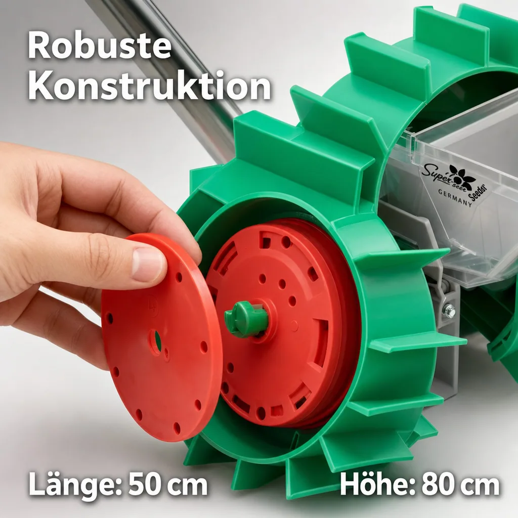Handsämaschine "Super Seeder" inklusive 6 Saatgutscheiben