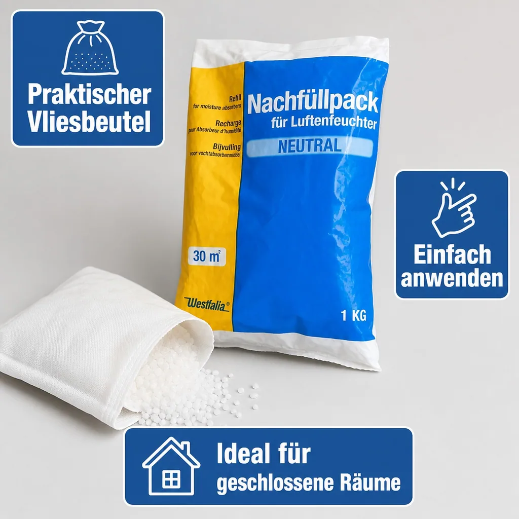 Nachfüllpack für Raumentfeuchter 1 kg