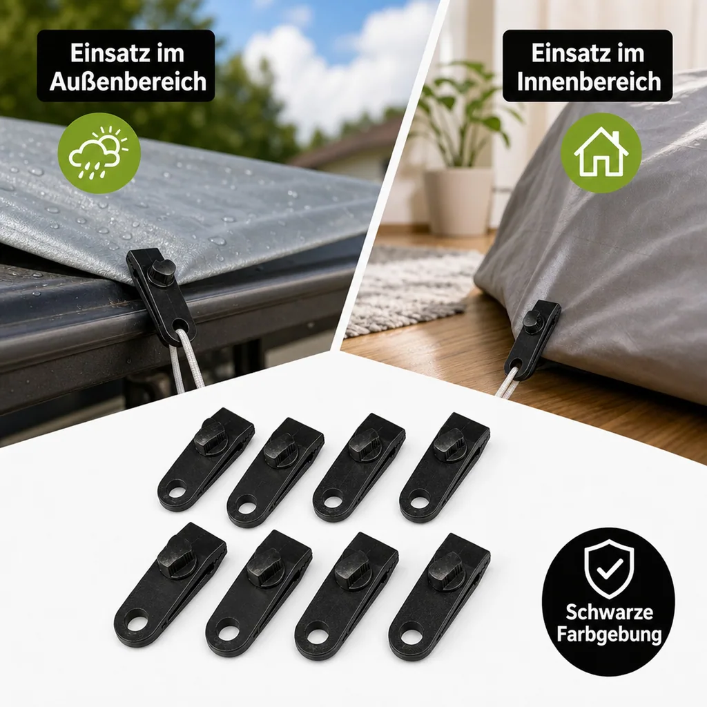 Planen-Clip-Set, 8 Stück