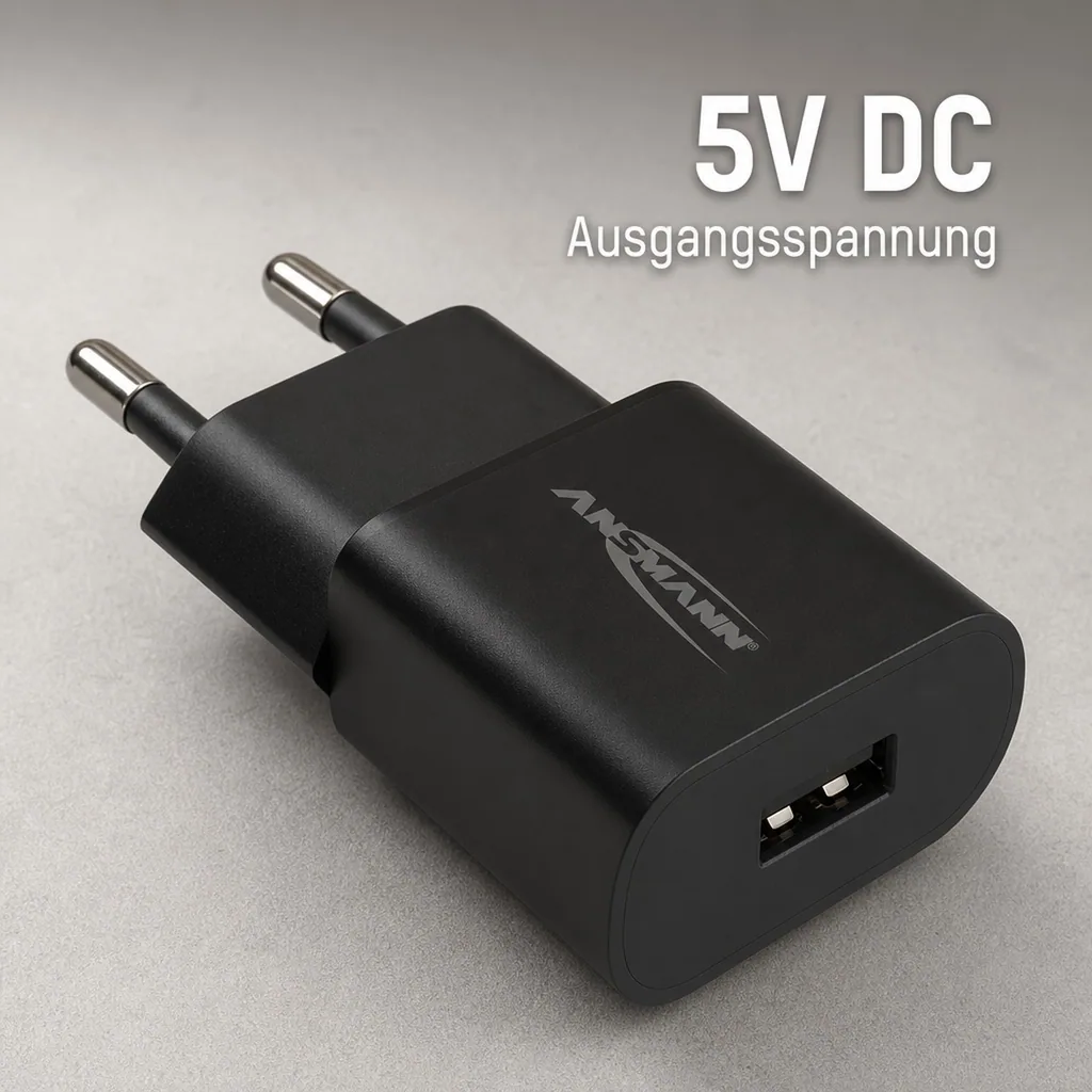 USB Ladeadapter mit 1 USB 2.0 Buchse Typ A, 1000 mA