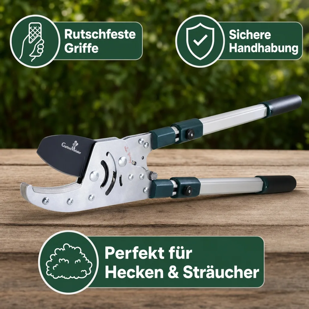 Amboss Astratschenschere mit Teleskopgriff, 50 mm Schnittstärke