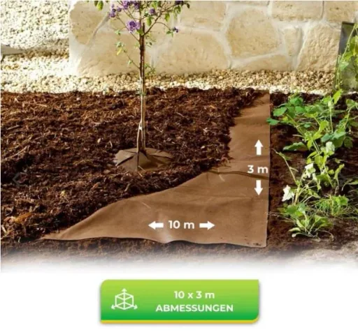 Mulch Vlies, 10 x 3.0 m, 70 g/m², braun