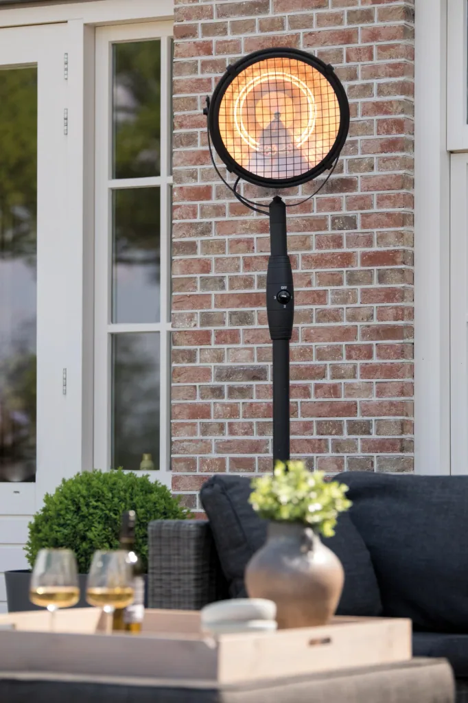 Standheizstrahler Indus II Bright Standing Black 2100 Watt