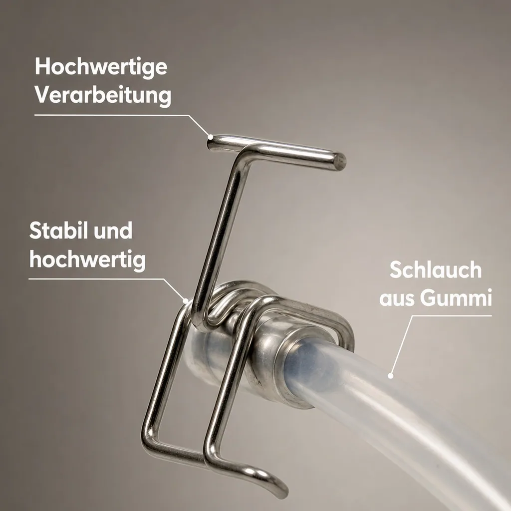 Ablaufschlauch mit Klemme, für Obstentsafter Edelstahl 9 Liter 761262