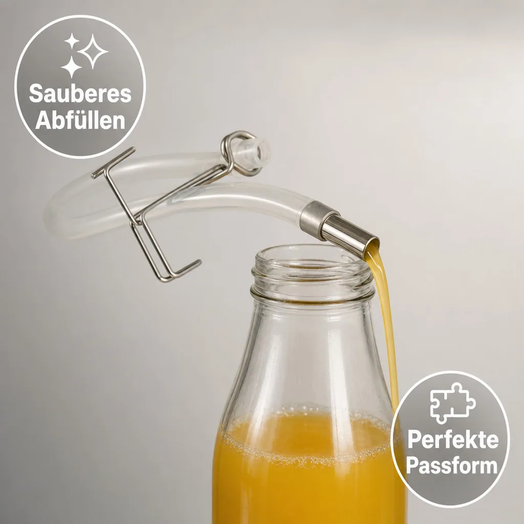 Ablaufschlauch mit Klemme, für Obstentsafter Edelstahl 9 Liter 761262