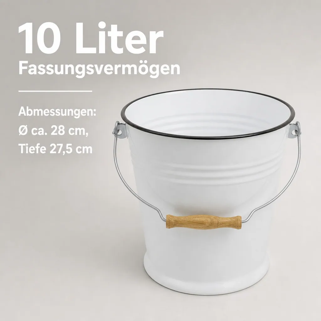 Wassereimer weiß 10 L