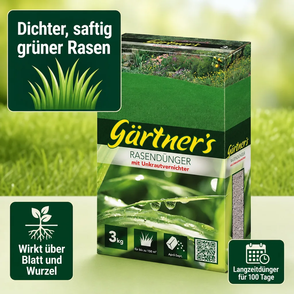 Rasendünger mit Unkrautvernichter 3 kg