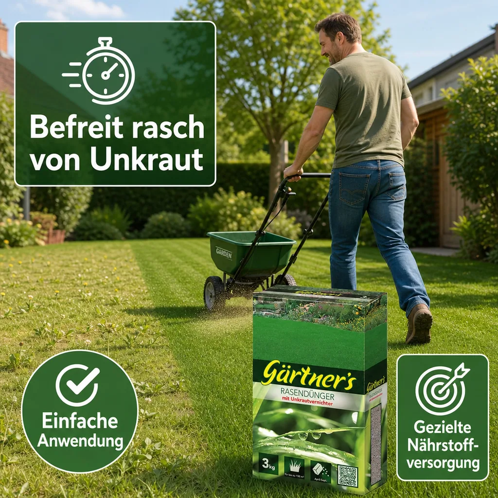 Rasendünger mit Unkrautvernichter 3 kg
