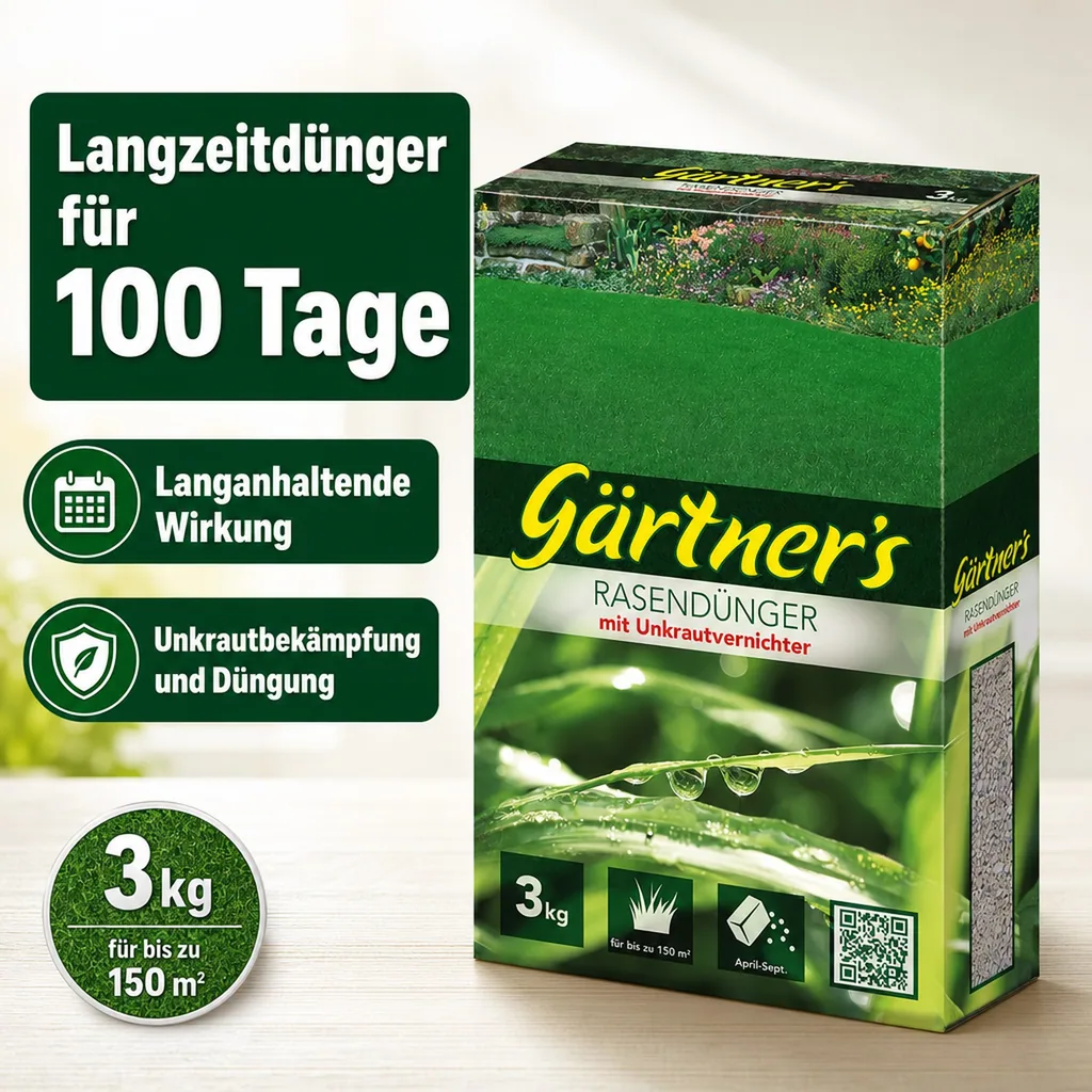 Rasendünger mit Unkrautvernichter 3 kg