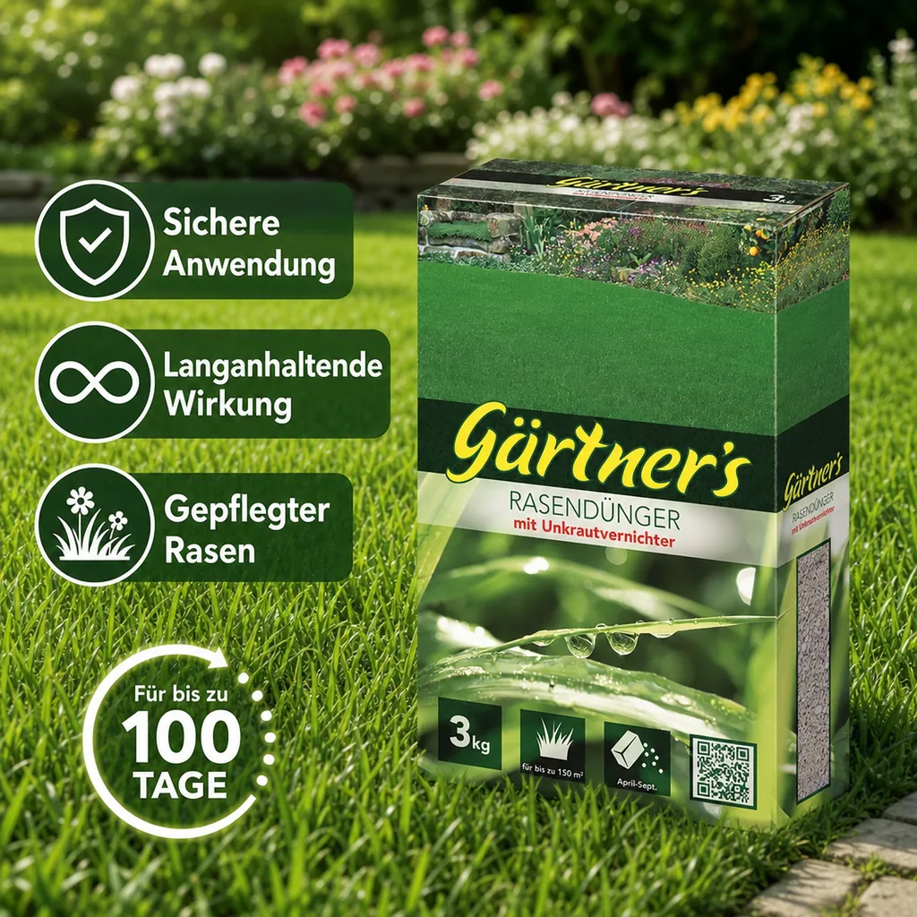 Rasendünger mit Unkrautvernichter 3 kg