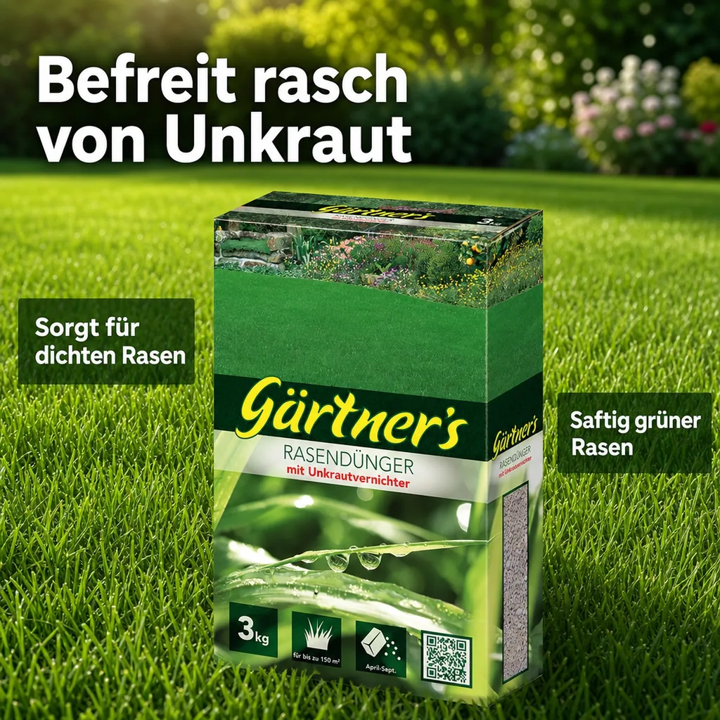 Rasendünger mit Unkrautvernichter 3 kg
